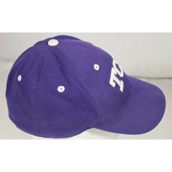 TCU Horned Frogs Embroidered Cap Fitted 7 3/8 Vintage Top Of The World - Picture 4 of 6
